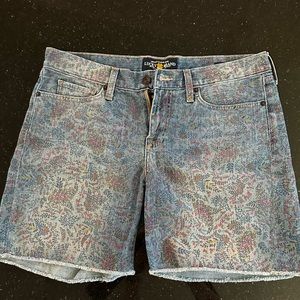 Lucky Brand Printed Denim Shorts